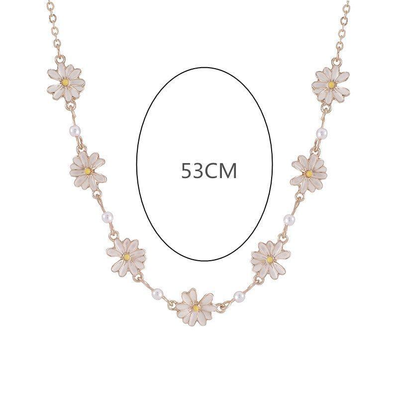 Sweet White Flowers Bracelets Necklaces Rings Earrings Charm Jewelry Set XOS0440 - Touchy Style