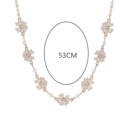 Sweet White Flowers Bracelets Necklaces Rings Earrings Charm Jewelry Set XOS0440 - Touchy Style