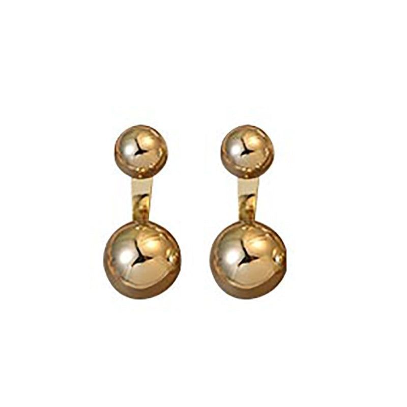 Temperament Metal Double Ball Earrings Charm Jewelry XYS0301 - Touchy Style