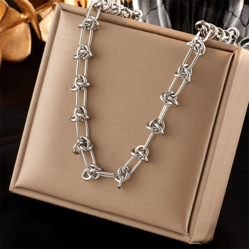 Timeless Accessory - Stainless Steel Vintage Necklace Charm Jewelry NCJOI48 - Touchy Style