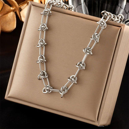 Timeless Accessory - Stainless Steel Vintage Necklace Charm Jewelry NCJOI48 - Touchy Style