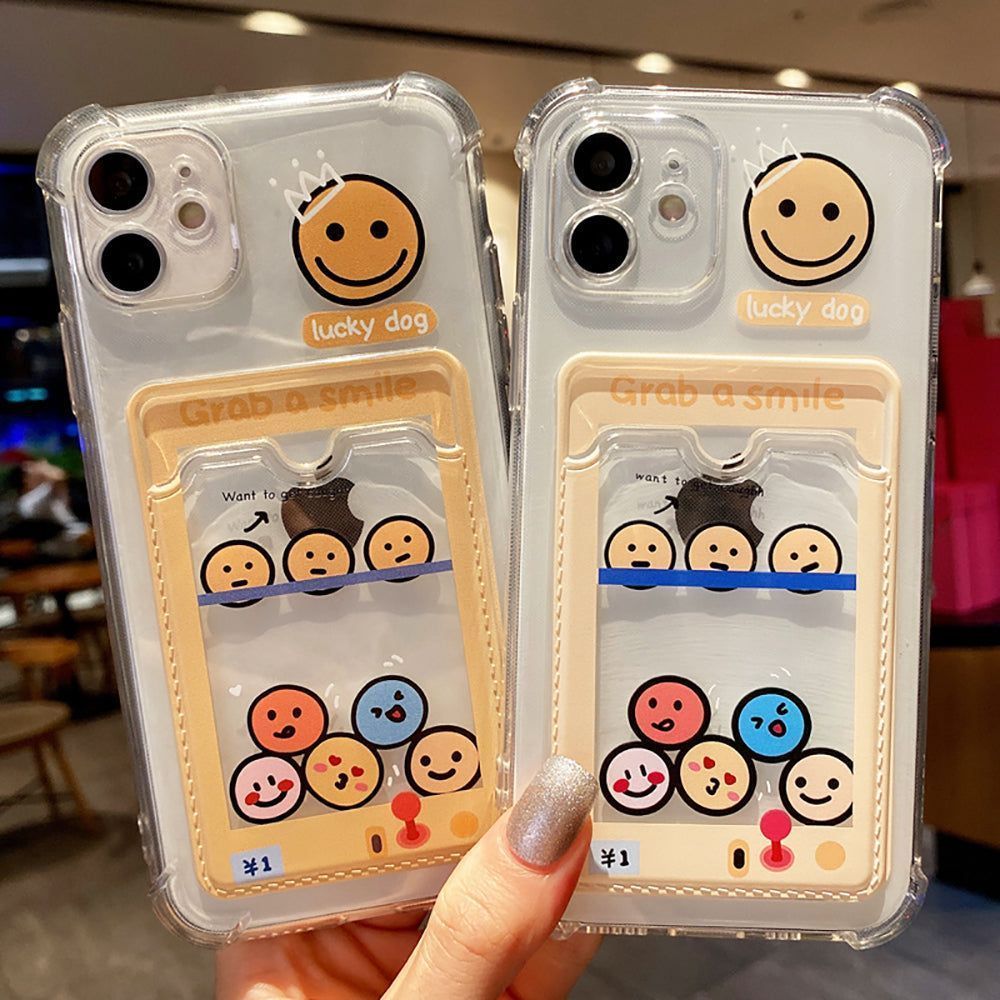 Transparent Smile Photo Frame Cute Phone Cases For iPhone 14 11 12 