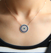 Turquoises Turkish Evil Eye Necklaces Charm Jewelry - Touchy Style .