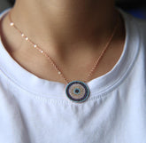 Turquoises Turkish Evil Eye Necklaces Charm Jewelry - Touchy Style