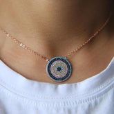 Turquoises Turkish Evil Eye Necklaces Charm Jewelry - Touchy Style