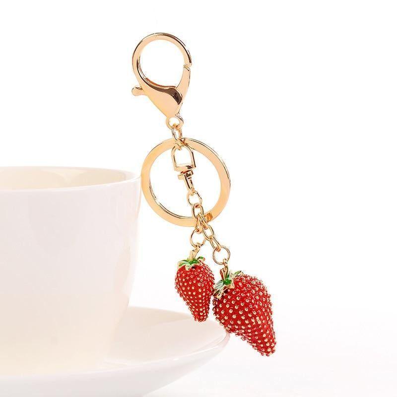 Unique Keychains Sweet Strawberry Pendent C4966 - Touchy Style