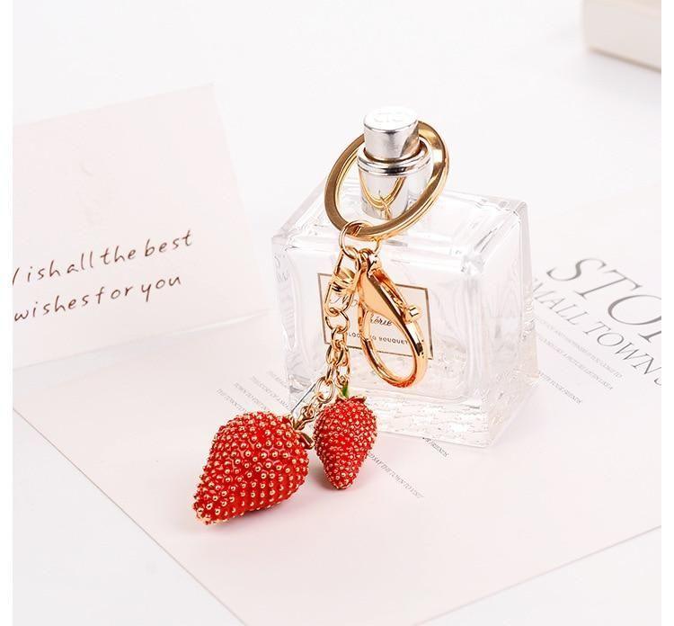 Unique Keychains Sweet Strawberry Pendent C4966 - Touchy Style