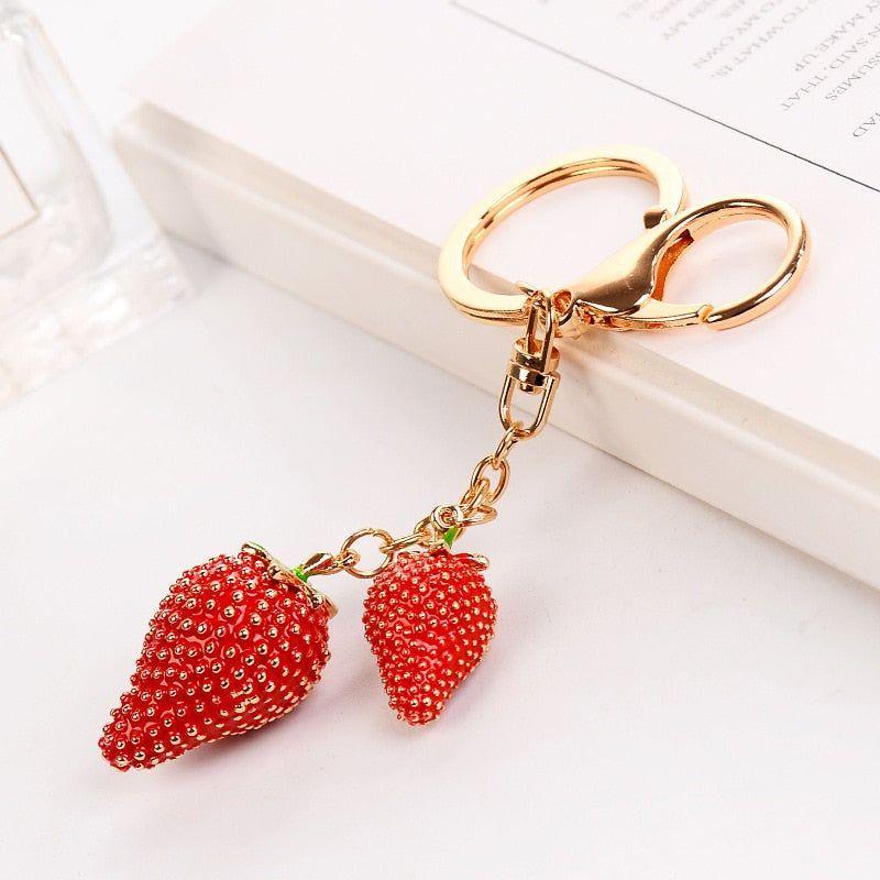 Unique Keychains Sweet Strawberry Pendent C4966 - Touchy Style