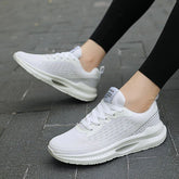 Walking White Breathable Sneakers Women&