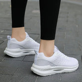 Walking White Breathable Sneakers Women&