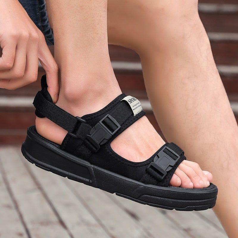 Waterproof Lightweight Flat Sandals - Men&