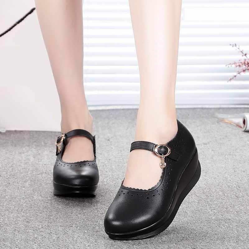 Fashion Women's Comfort Platform Flat Leather Sandals Wedge Heels Shoes -  China Casual Sandal and Women's Shoes price | Made-in-China.com