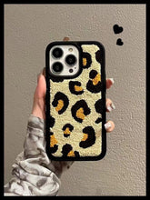 Winter Plush Cute Phone Cases for iPhone 13 Pro 12 11 7 8 X XR XS Max Black Flowers - Touchy Style .