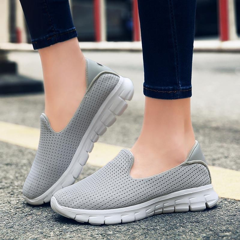 Women's Casual Shoes Flat Fashion Trainer Lace-up Sneakers #1802