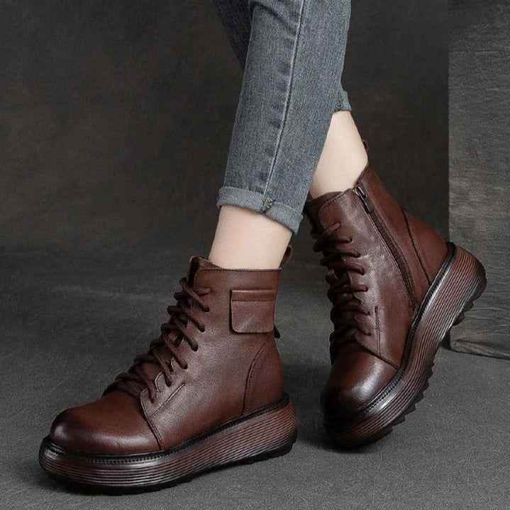 Women's genuine hotsell leather boots sale