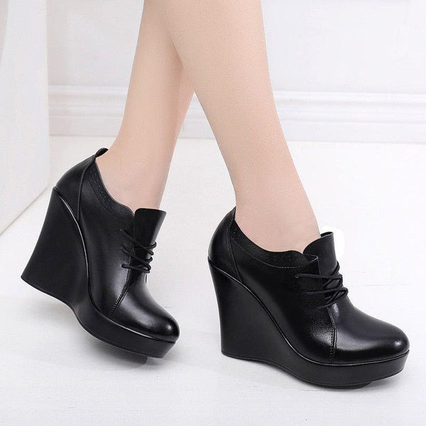 Casual black fashion womens shoes