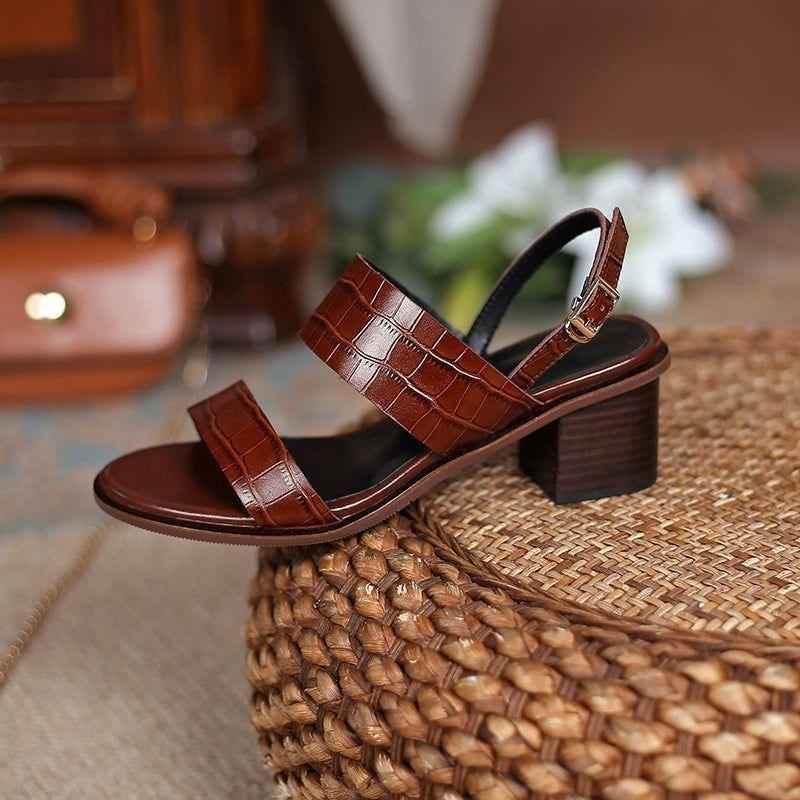 Thick heel clearance sandals