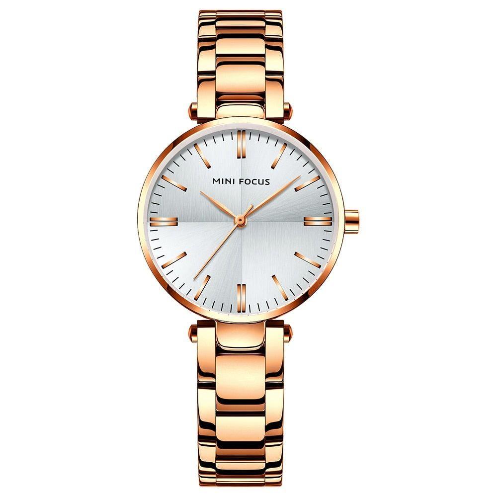 Women Watches Waterproof Stainless Steel Quartz Ladys Watch Luxury Fashion Ladies Wristwatches - Touchy Style