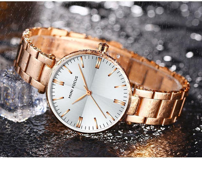 Women Watches Waterproof Stainless Steel Quartz Ladys Watch Luxury Fashion Ladies Wristwatches - Touchy Style