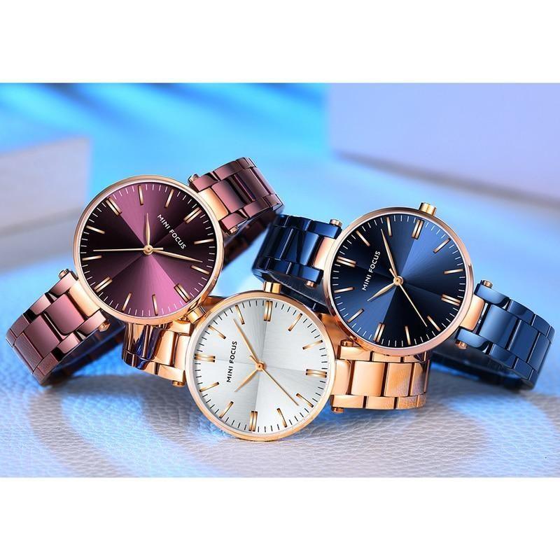 Women Watches Waterproof Stainless Steel Quartz Ladys Watch Luxury Fashion Ladies Wristwatches - Touchy Style